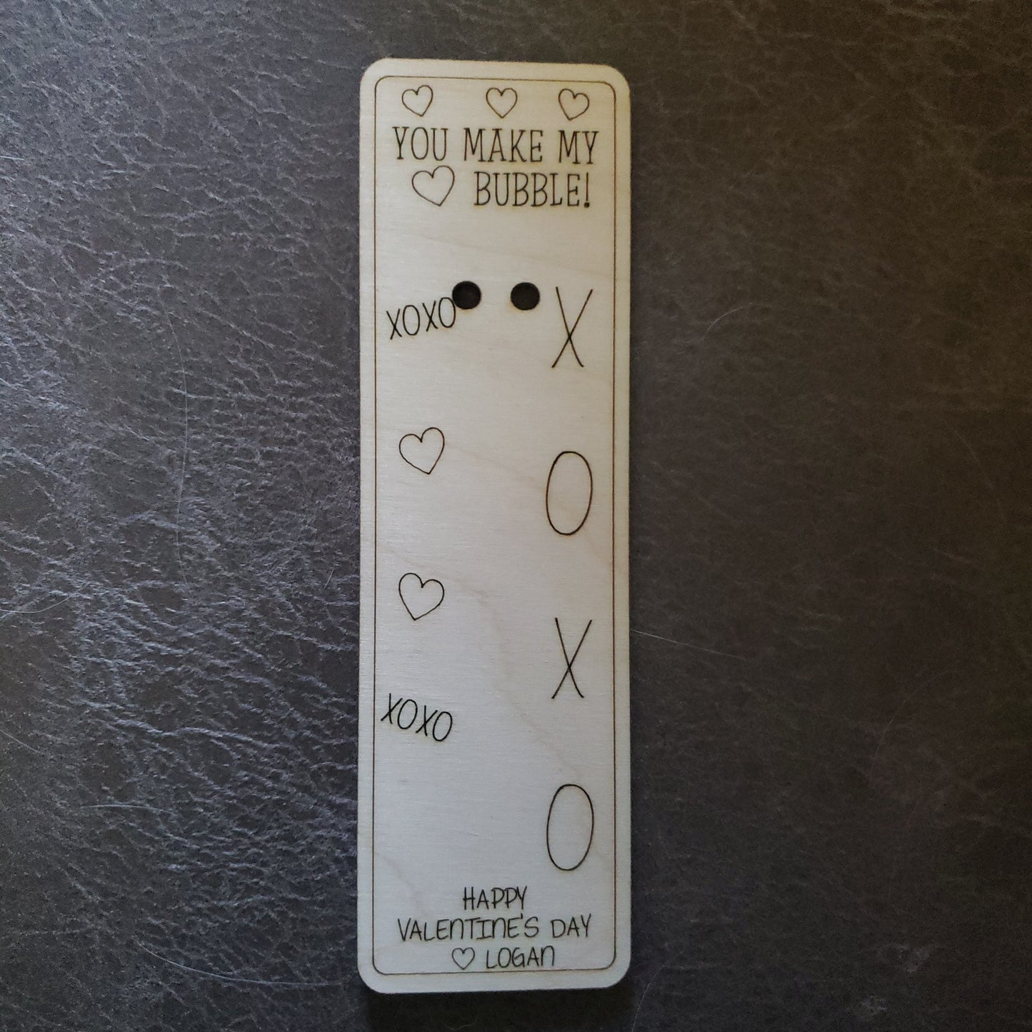 Valentine's Day Bubbles NOT tied!! Personalized