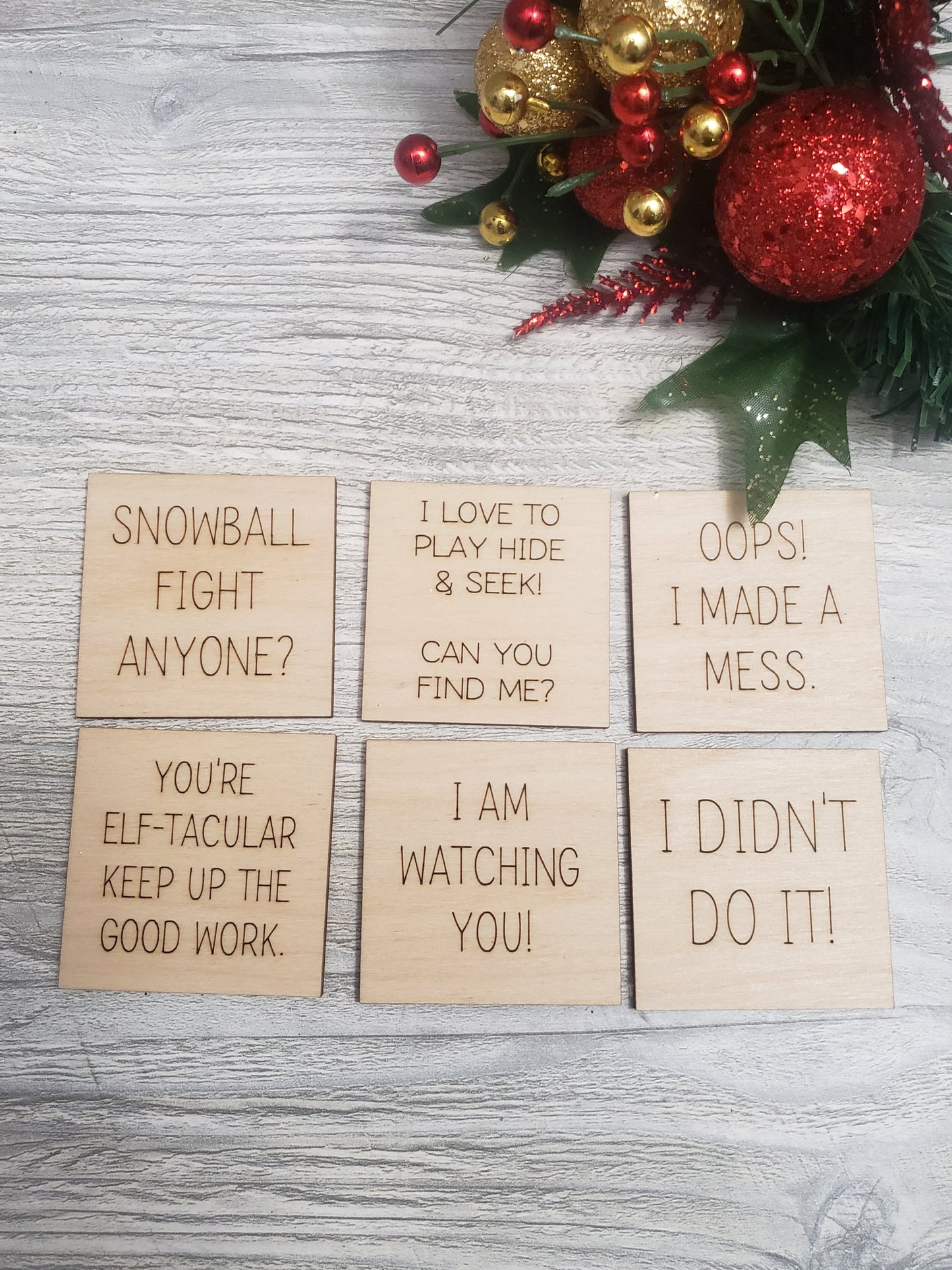 Elf Activity Tiles Set of 6 tokens