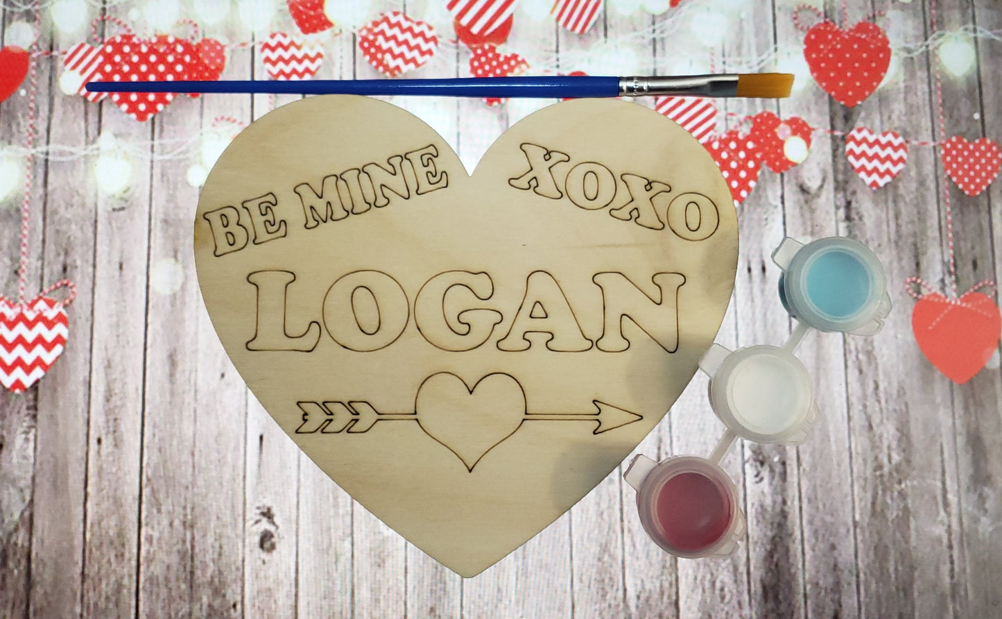 Valentine's Personalized Paint Kit