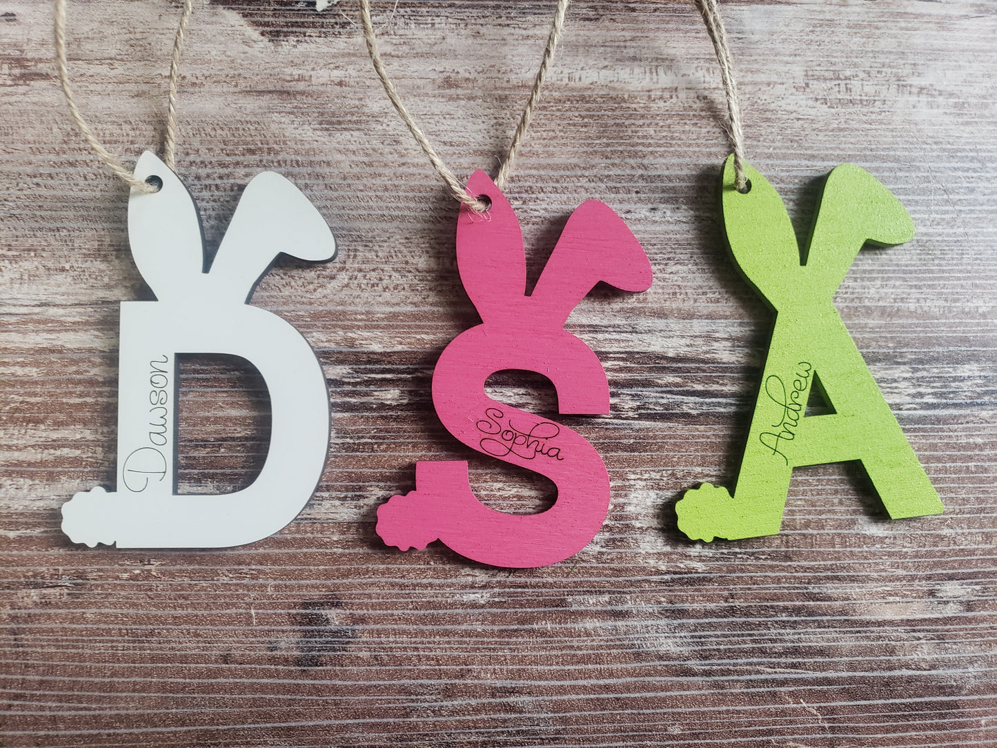 Bunny Easter Basket Personalized Tags