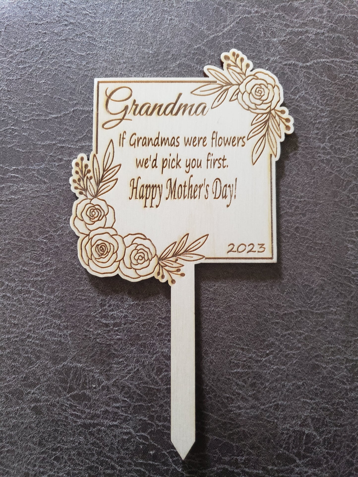 Personalized Mother's Day Flower Stakes