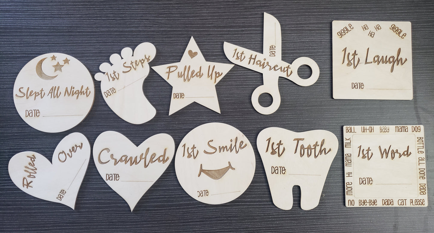 Baby Milestone Cutouts