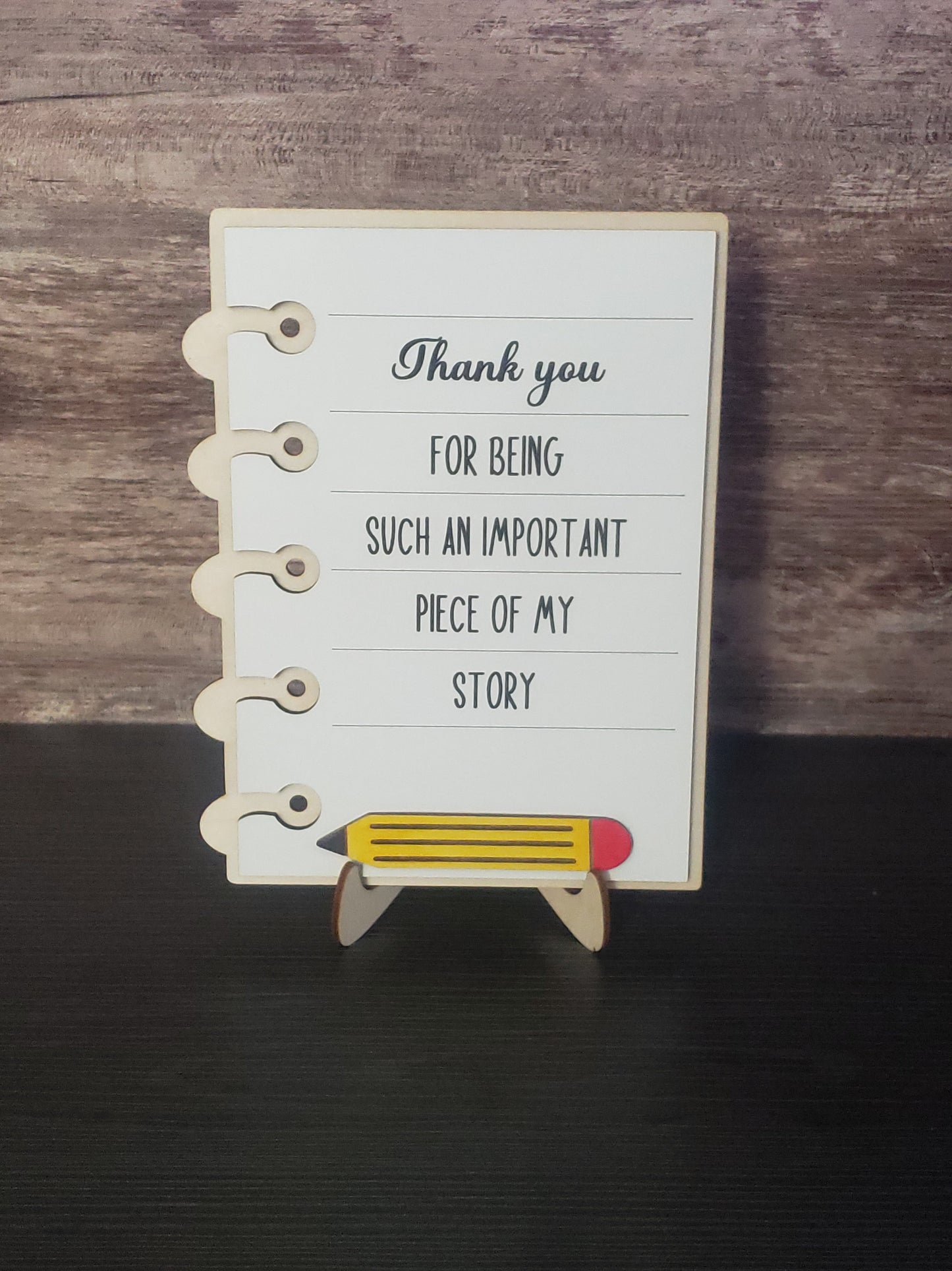 Teacher Notebook Sign