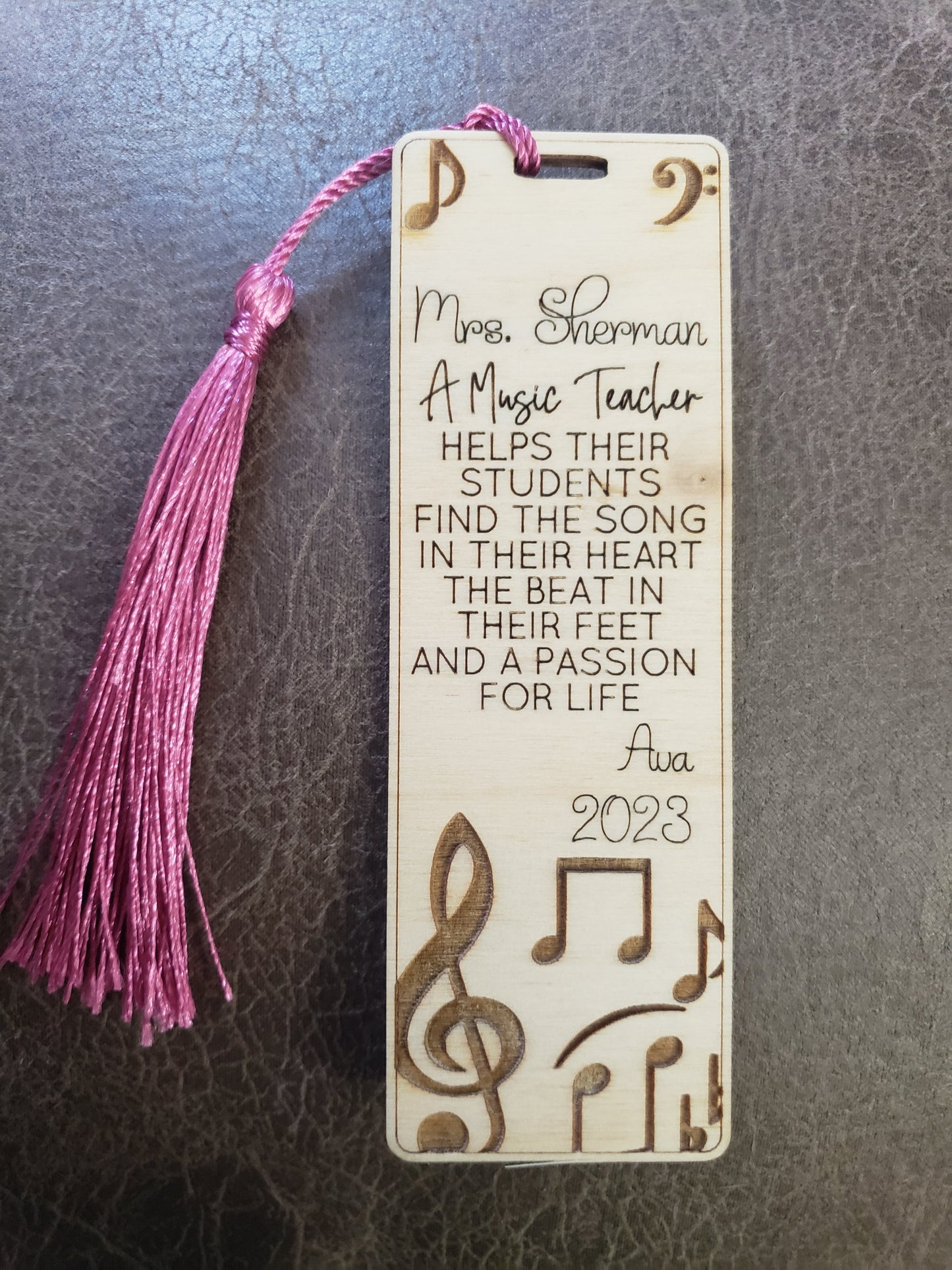 Thank you for being part of my story personalized bookmark