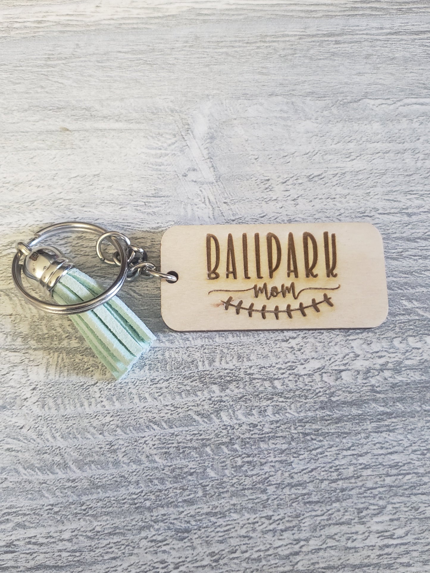 Baseball Mom Keychain