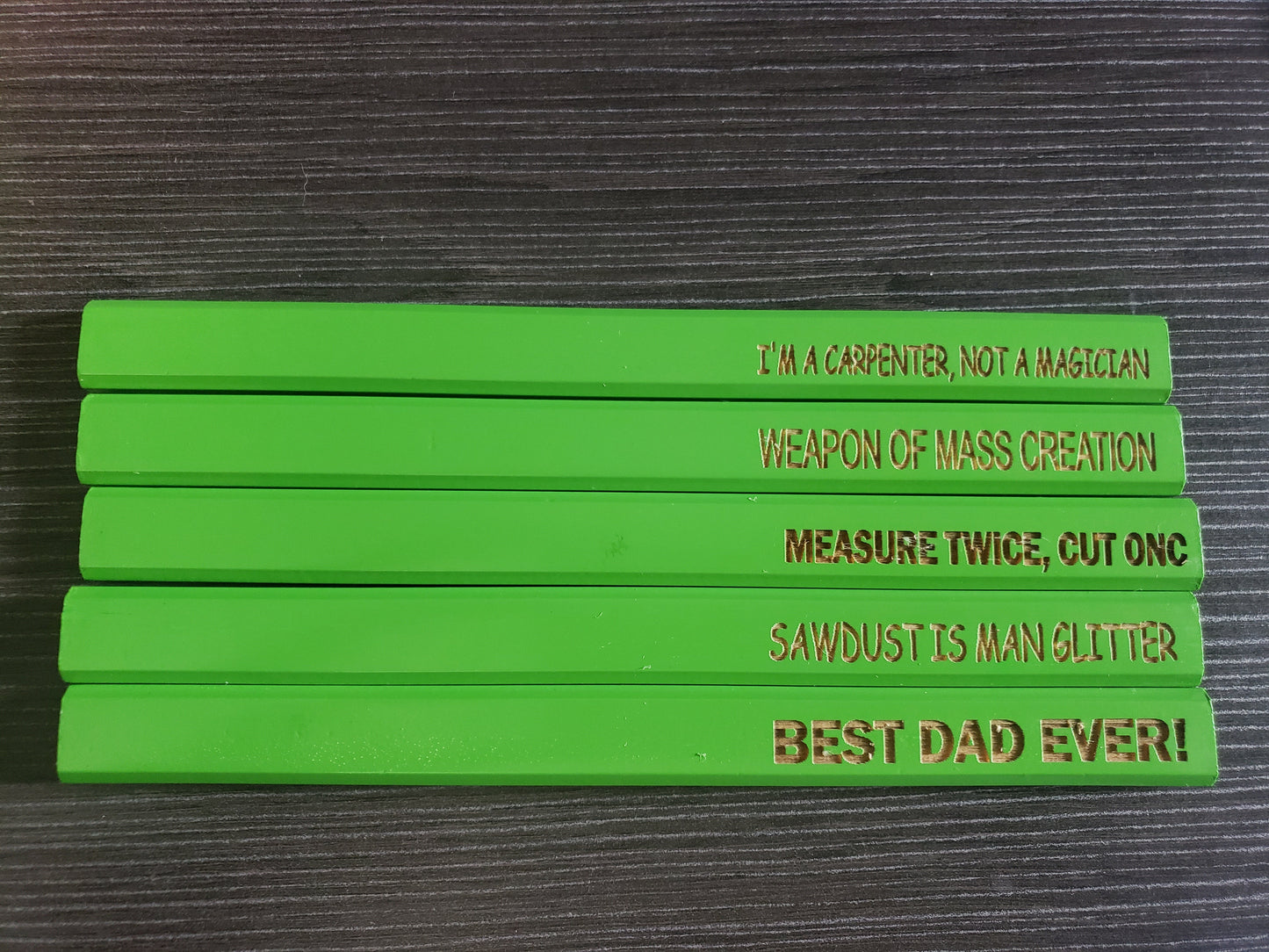 Carpenter Pencils Set of 5 Father's Day