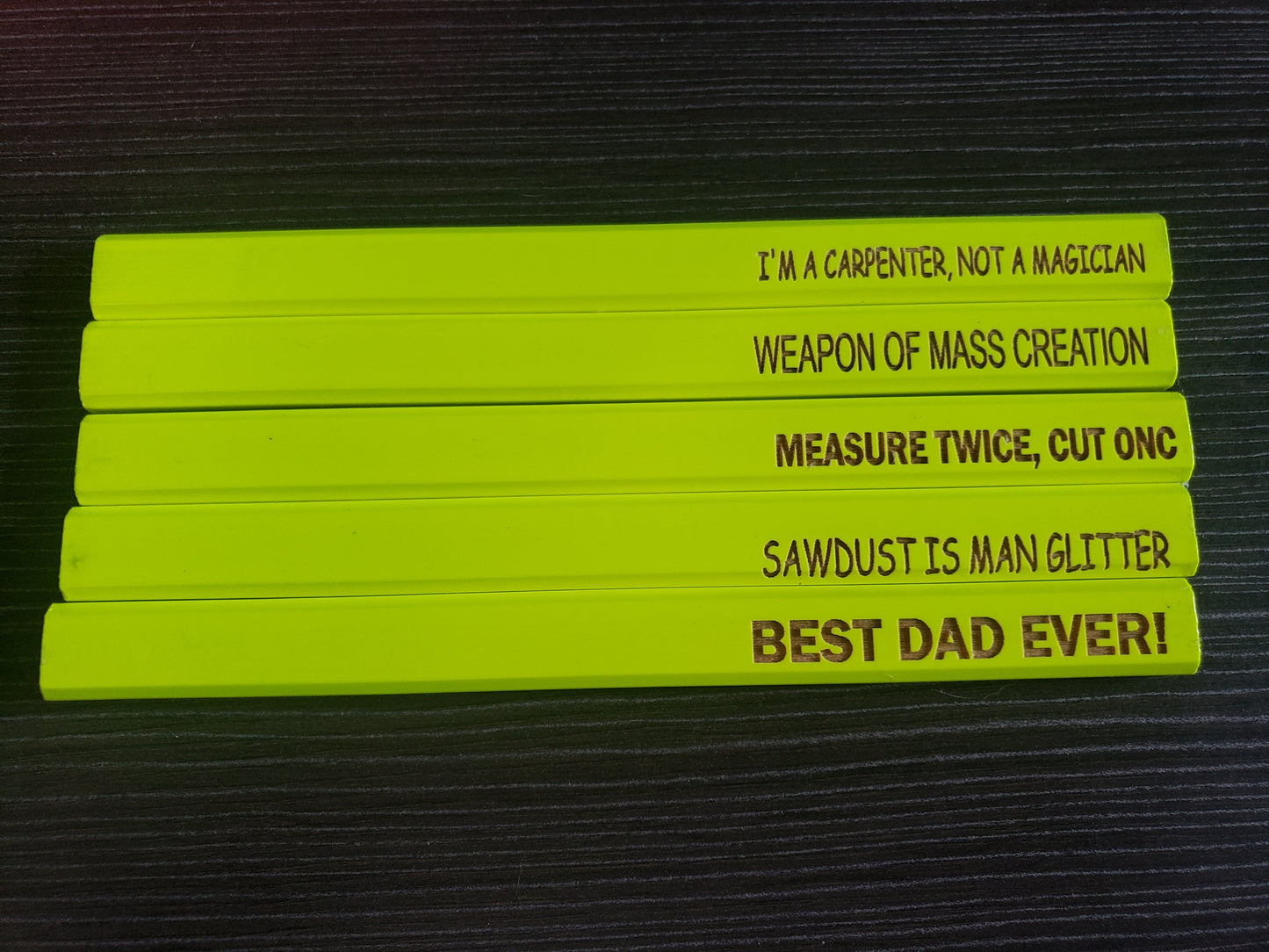 Carpenter Pencils Set of 5 Father's Day