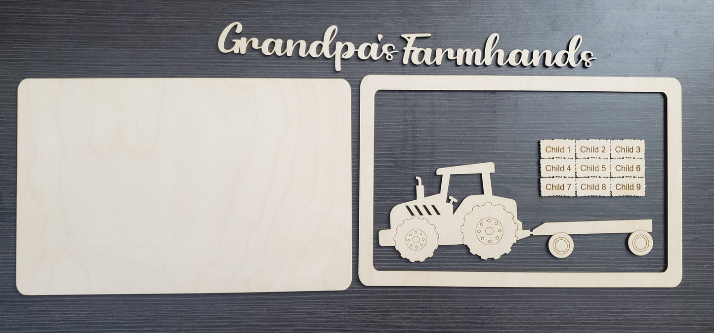 Grandpa's Farmhands Personalized