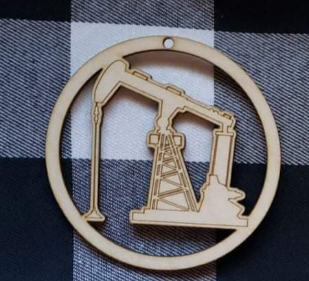 Oil Field Worker Christmas Ornament