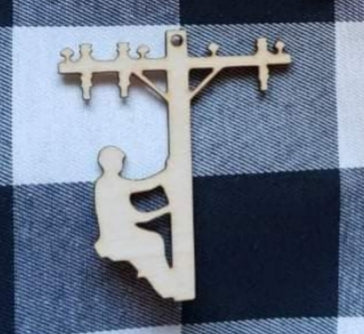 Lineman Christmas Ornament