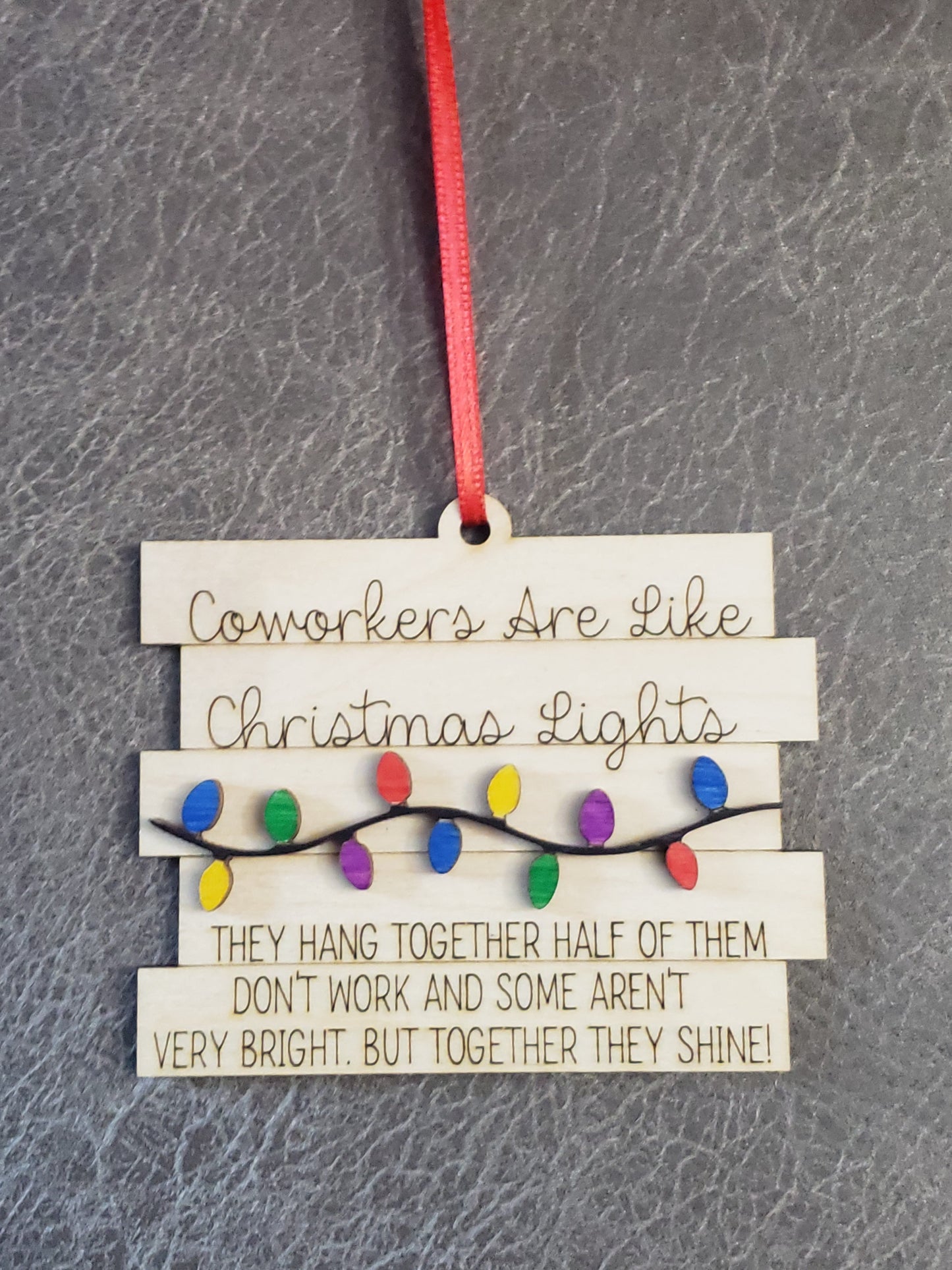 Coworkers are like Christmas lights Christmas Ornament