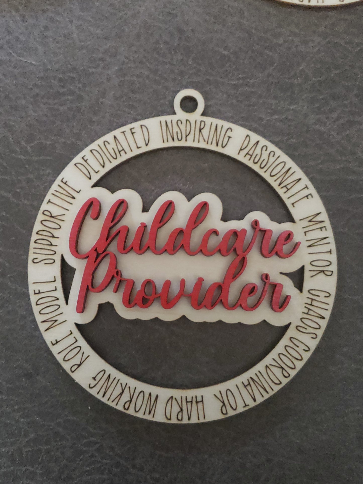 Teacher Bus Driver Principal Para APRN Nurse LPN CNA Childcare Provider Christmas Ornament