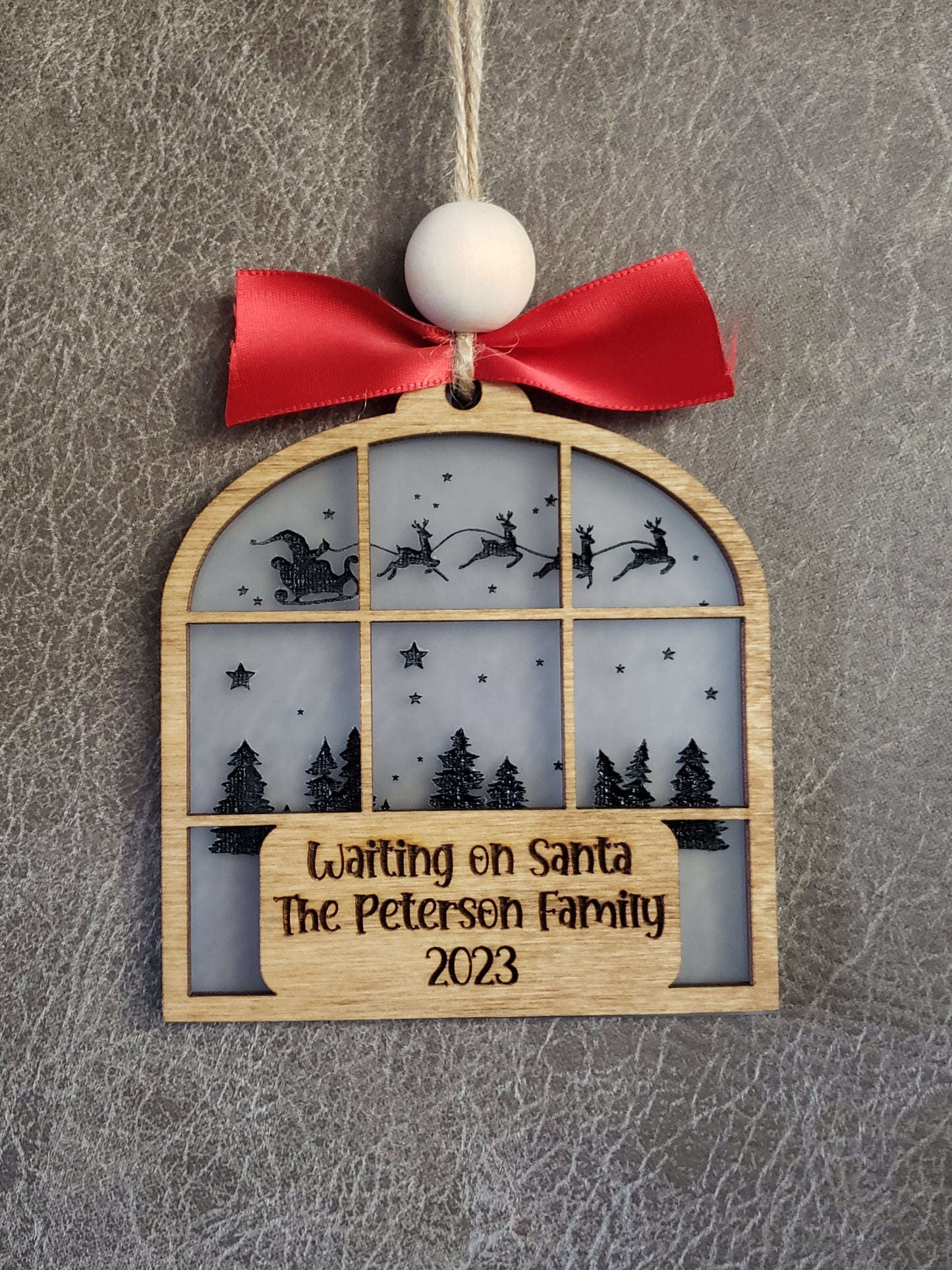 Waiting on Santa Personalized Christmas Ornament