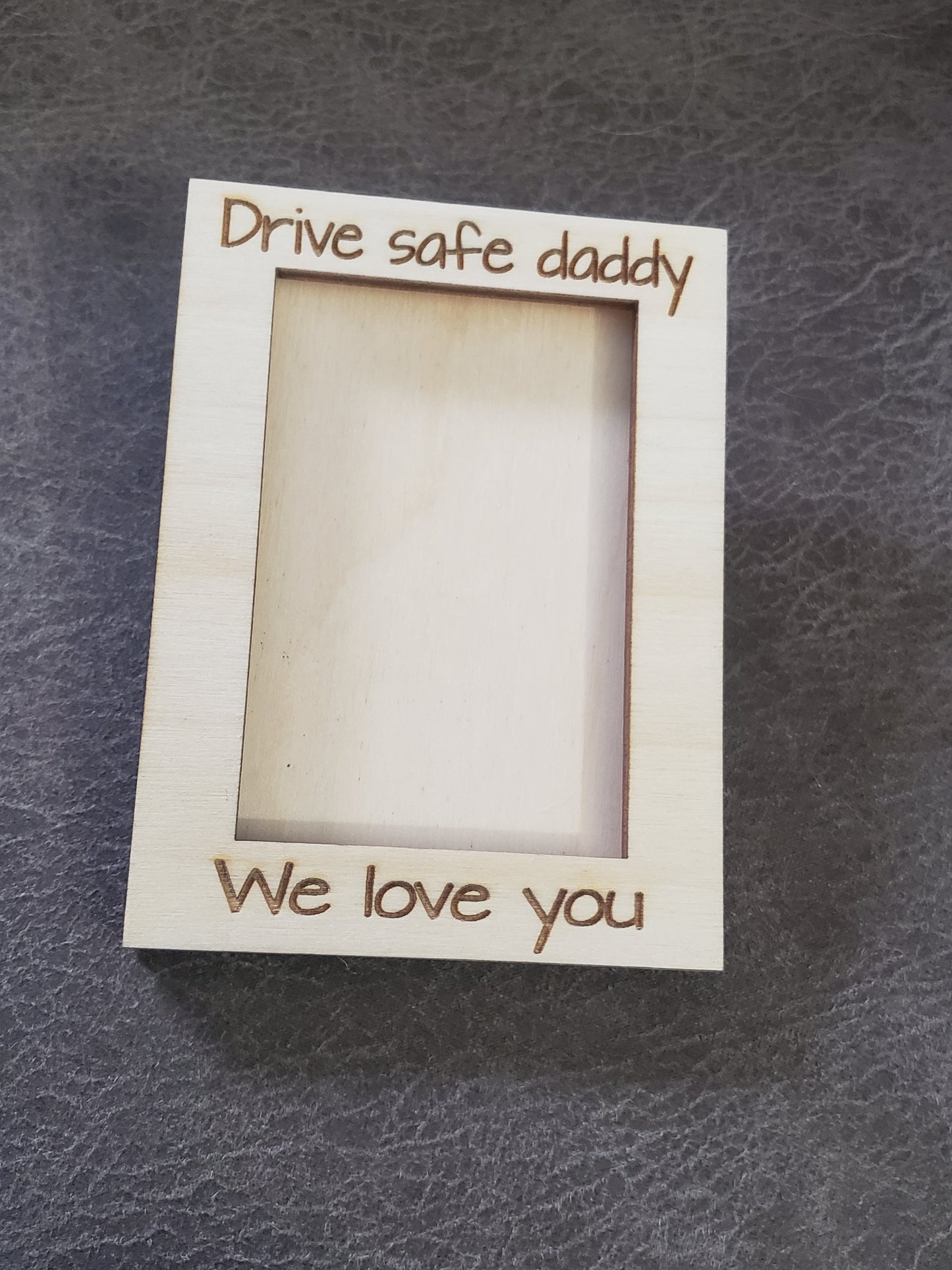 Drive safe visor clip or magnet personalized