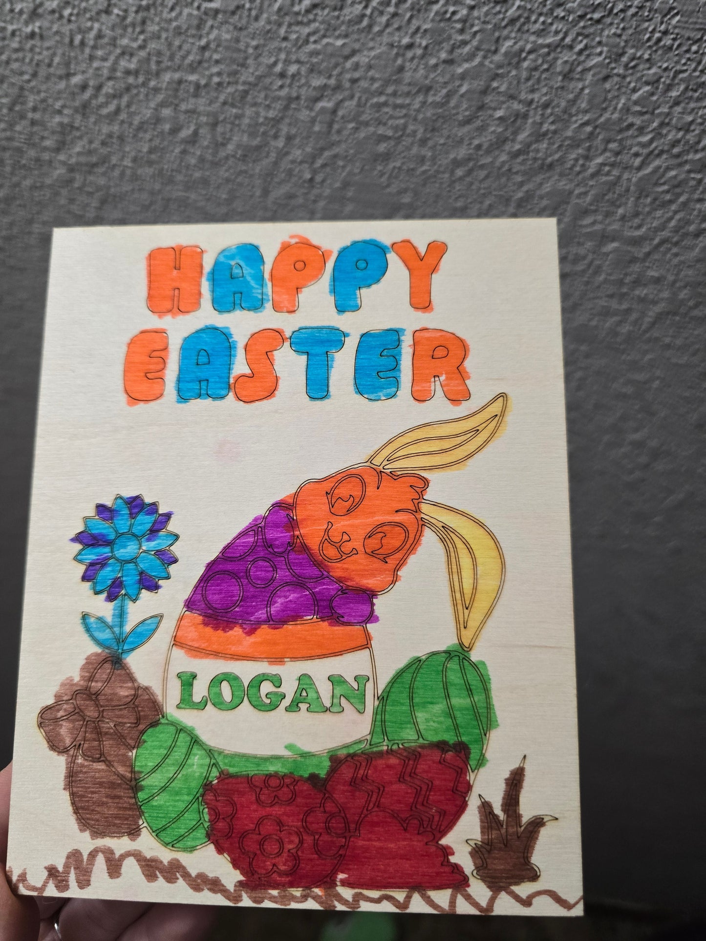 Happy Easter Marker set Personalized