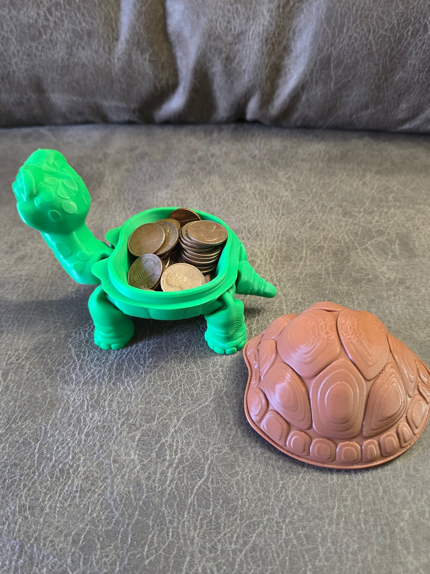 Turtle With removal shell 3D Printed
