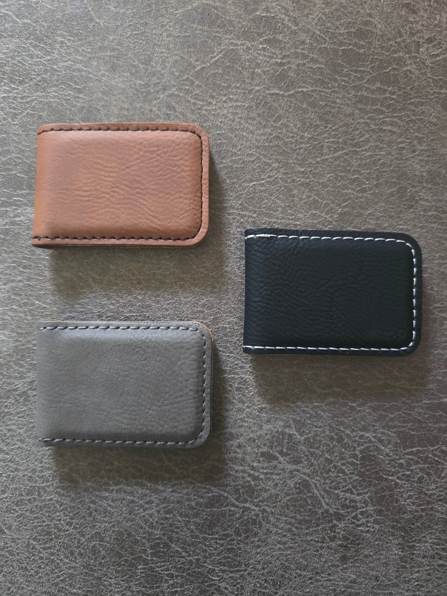Money clip leatherette multiple options