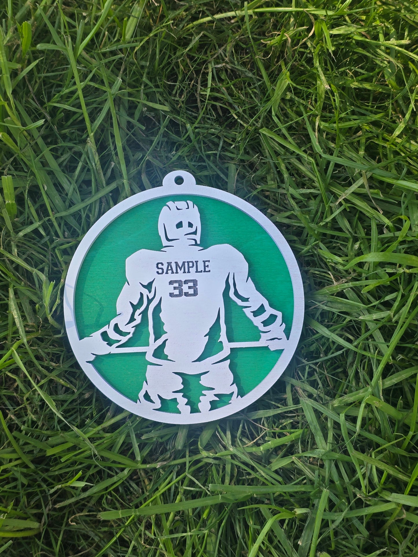Sports Set 2 Christmas Ornaments Personalized
