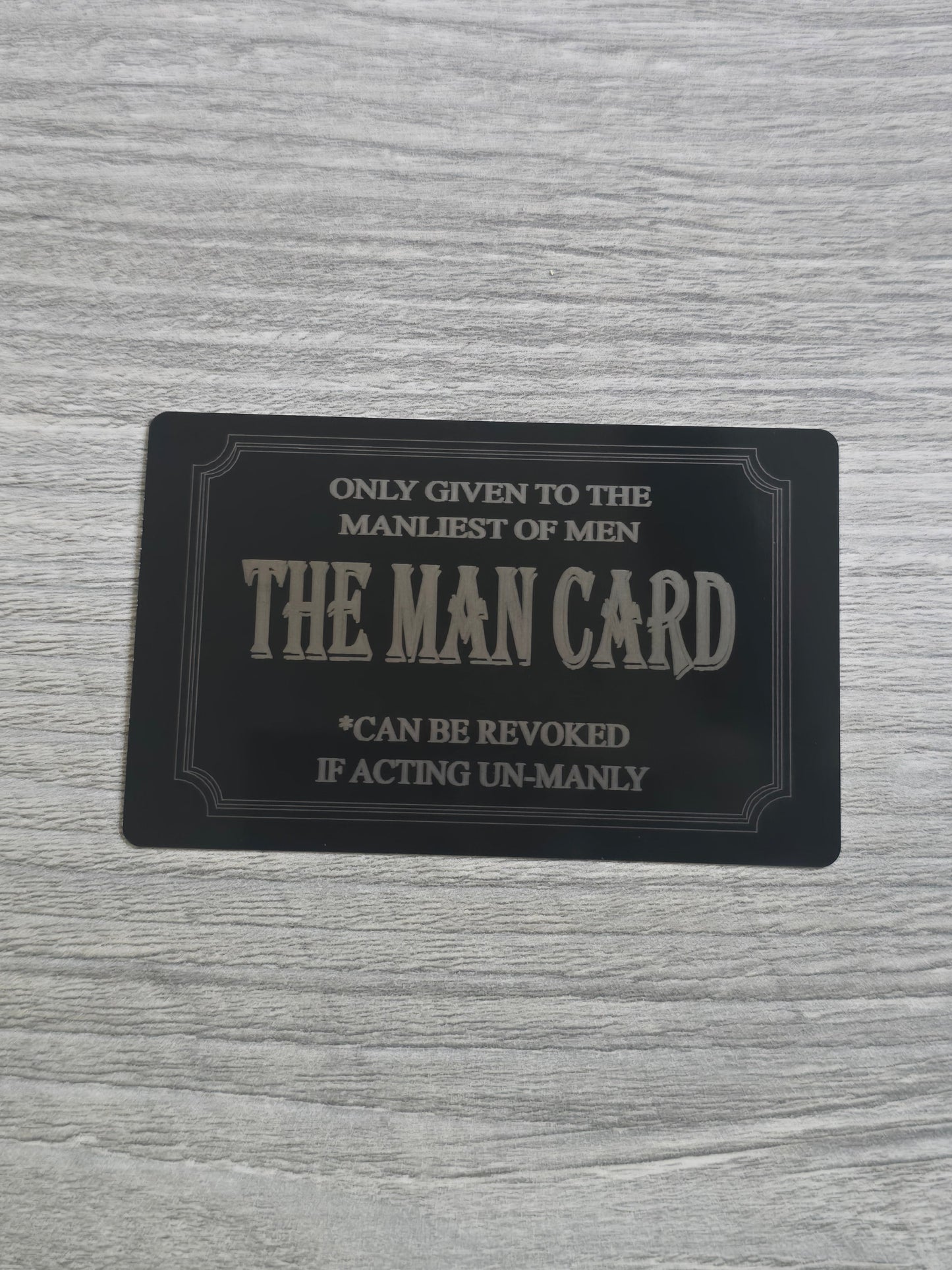 Man Card Aluminum card