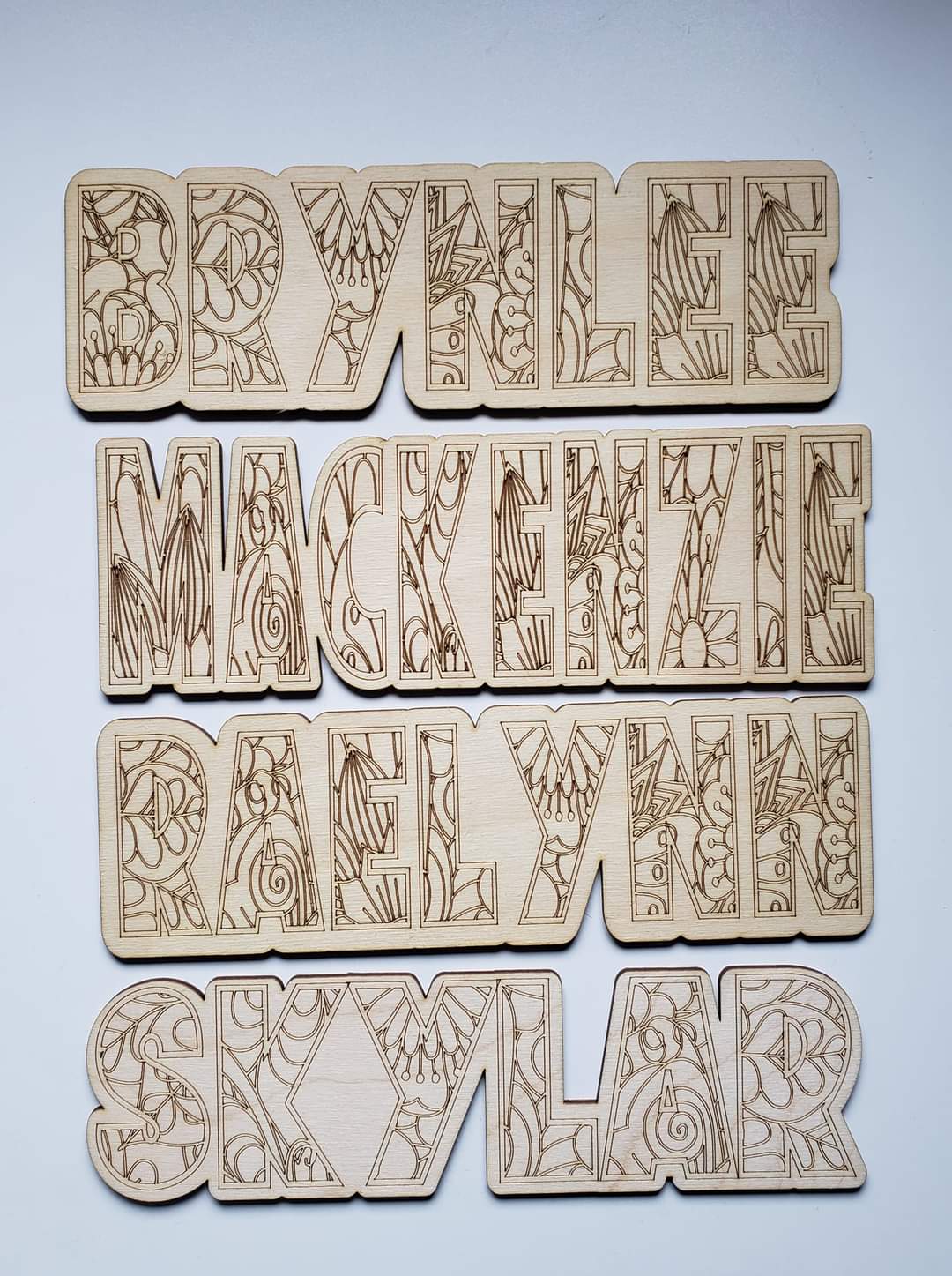 Personalized Names mandala