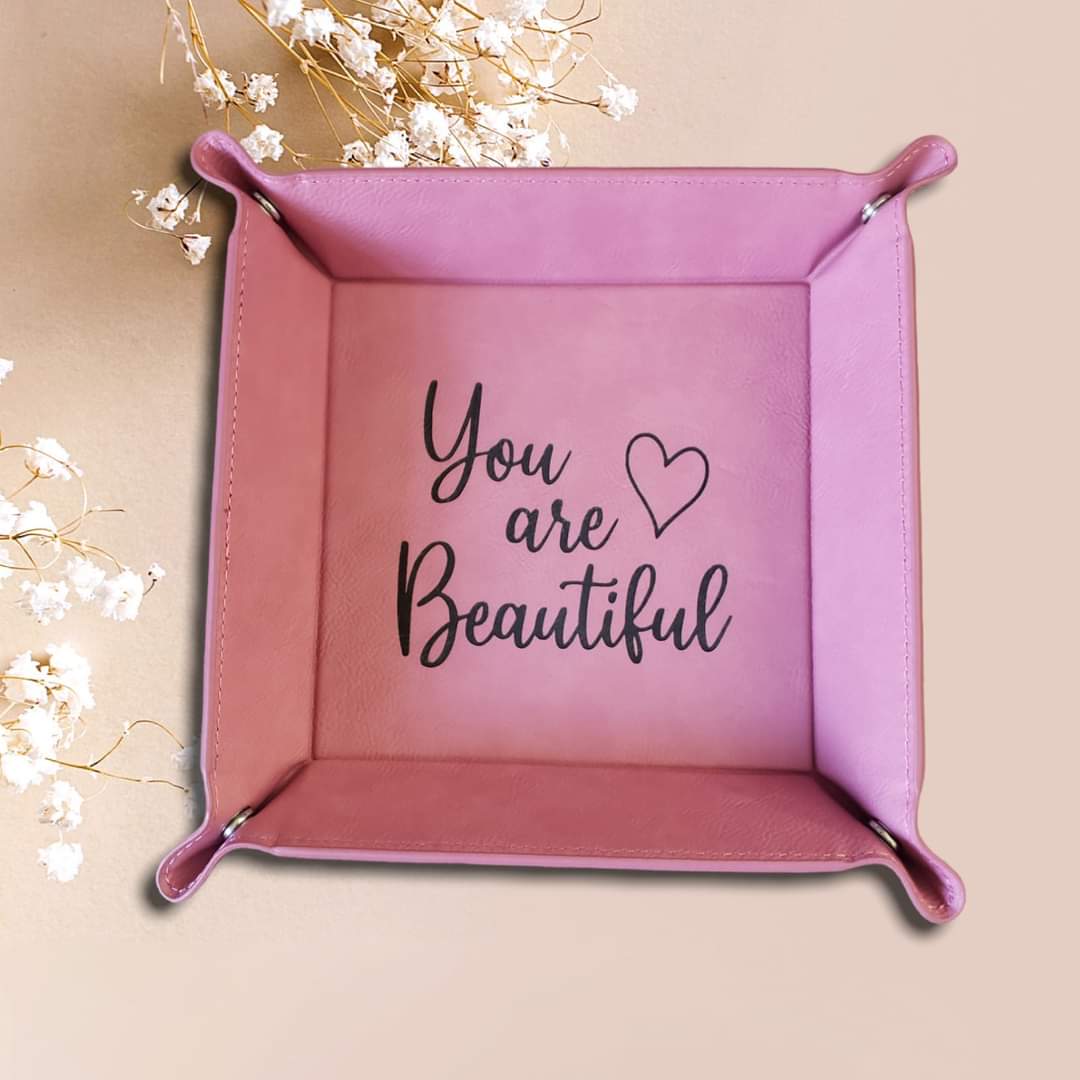 Leatherette Trays Multiple Options Personalized