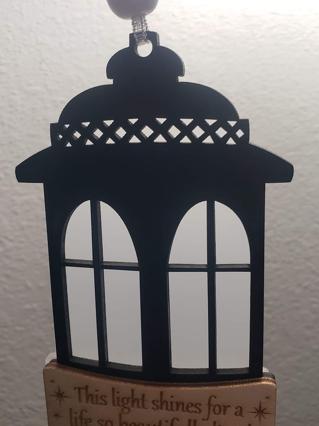 Lantern Shaped Christmas Ornament This light shines for a life so beautifully lived and a soul so deeply missed Memorial