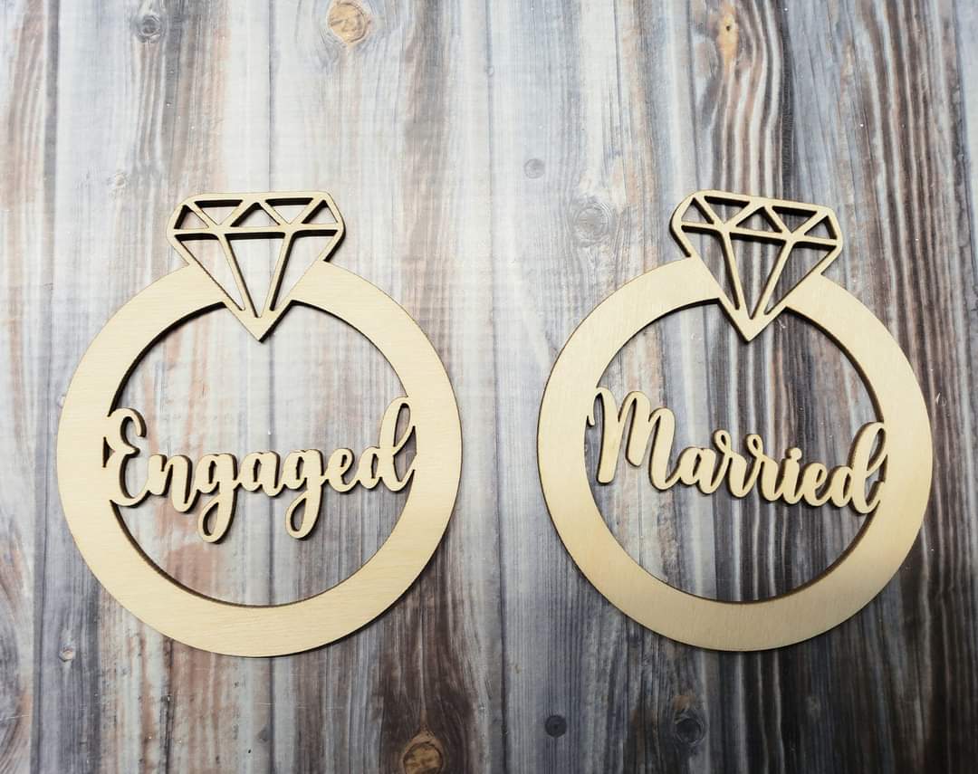 Wedding and Engagement Christmas Ornaments