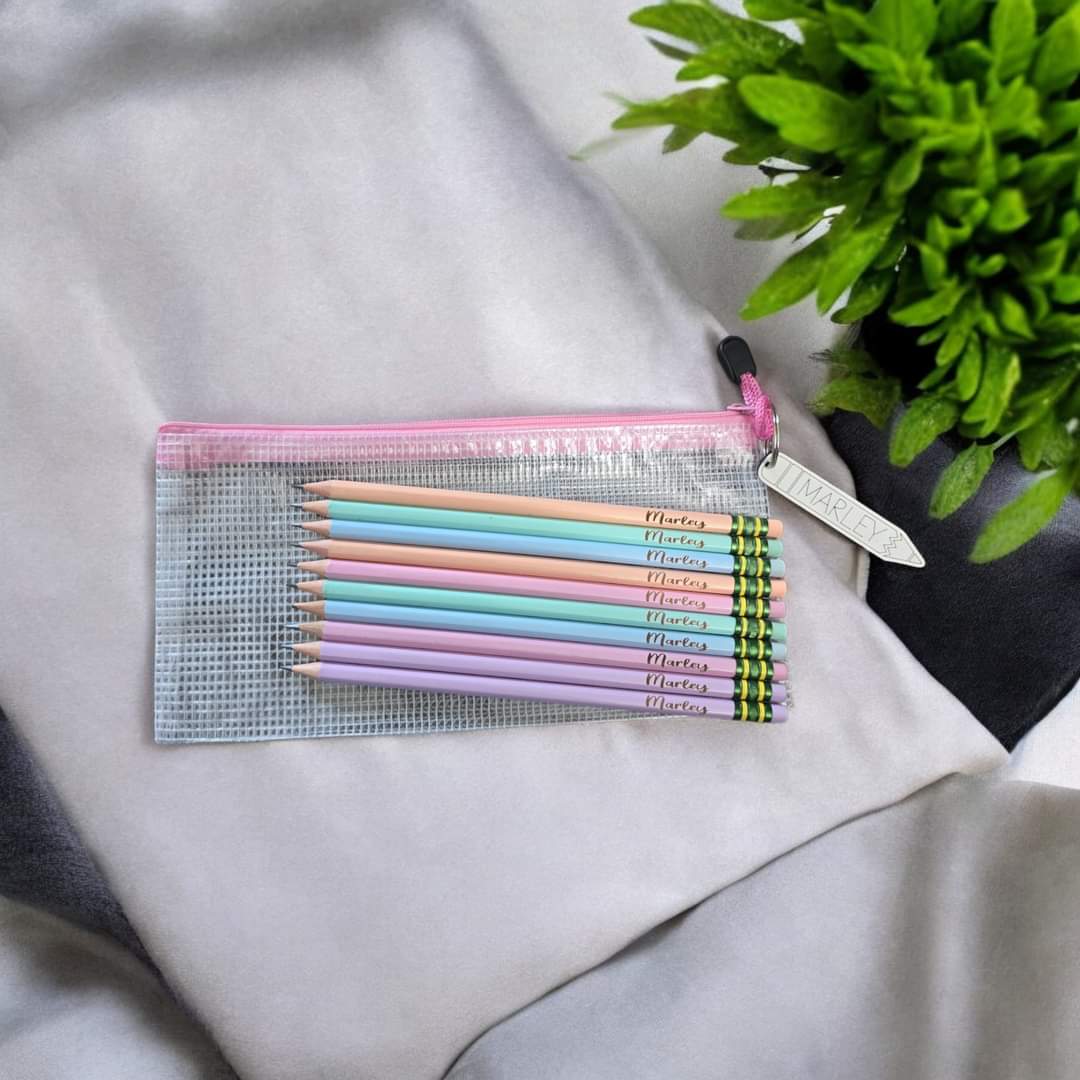 With bag Pastel pencils Personalized
