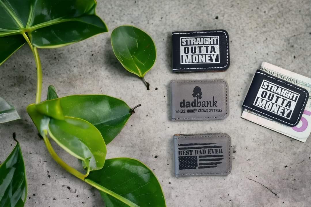 Money clip leatherette multiple options