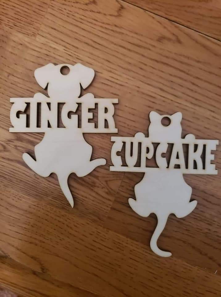 Personalized Dog and Cat Christmas Ornaments