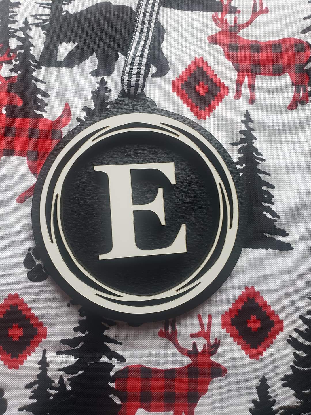 Letter Christmas Ornaments Initial Personalized