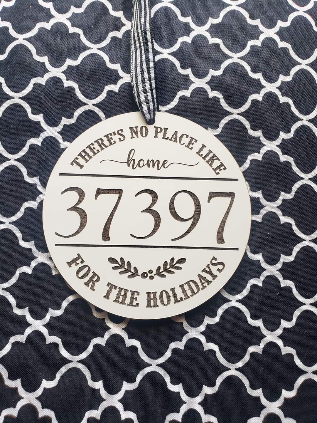 There's No Place Like Home Christmas Ornament Personalized