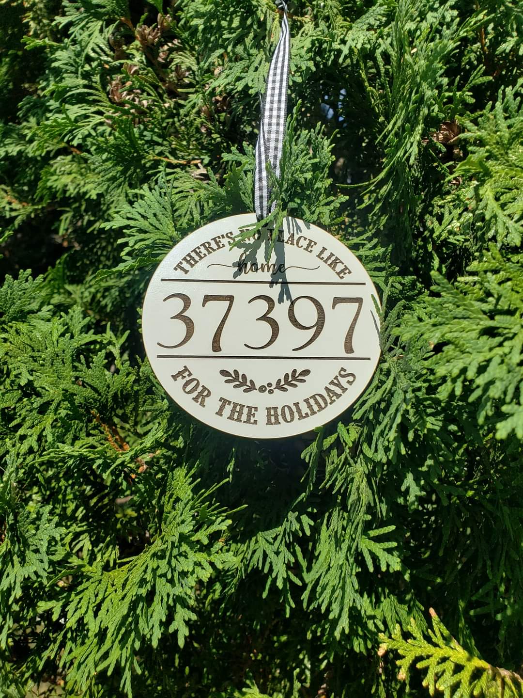 There's No Place Like Home Christmas Ornament Personalized