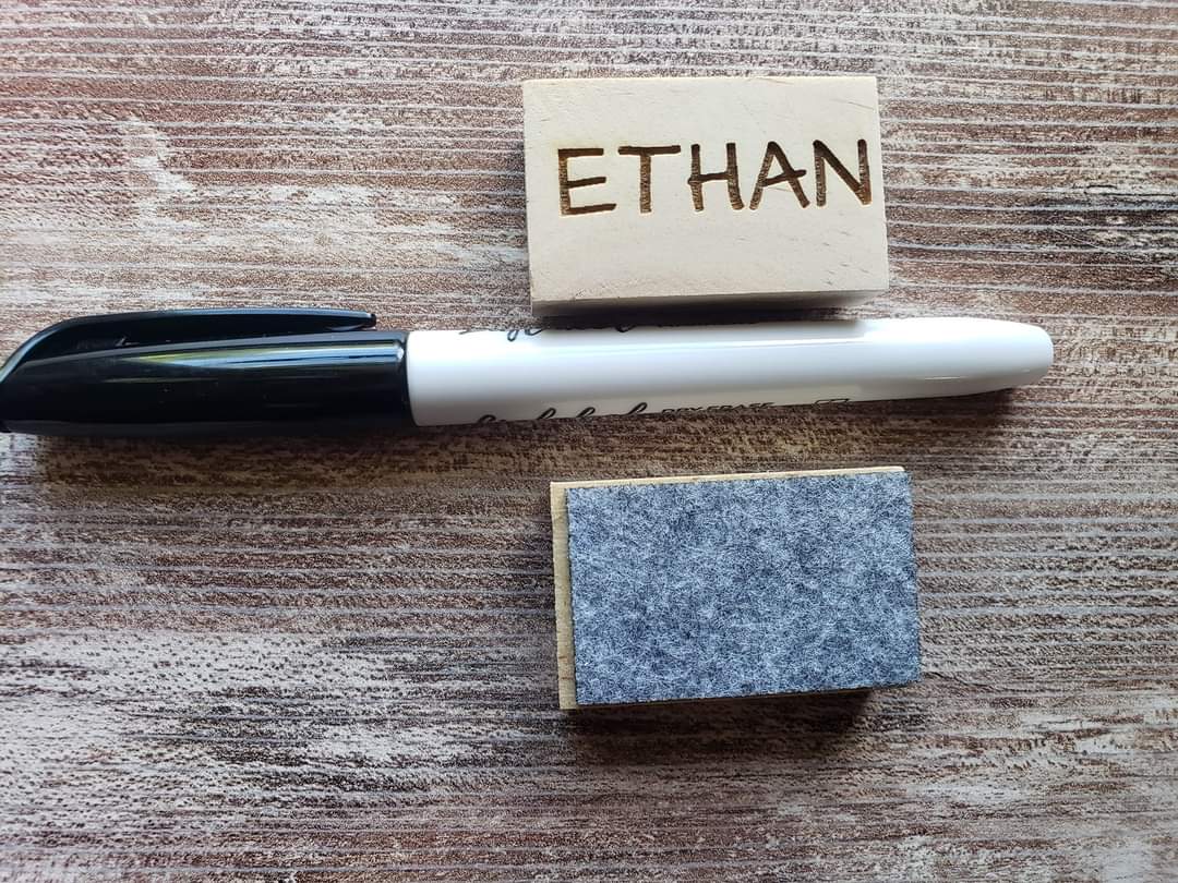 Miniature Eraser with marker Personalized