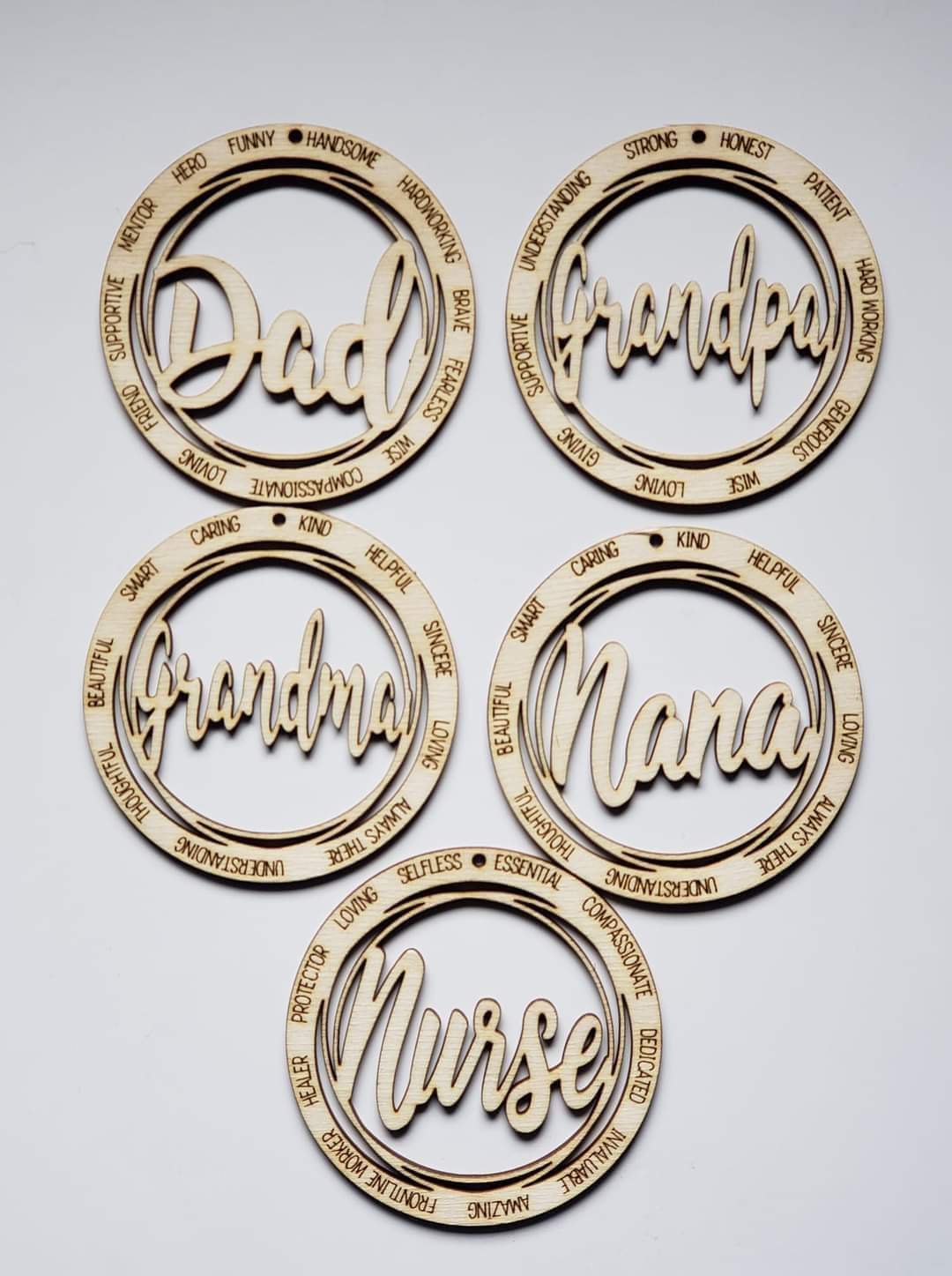 Name Title Christmas Ornaments Personalized