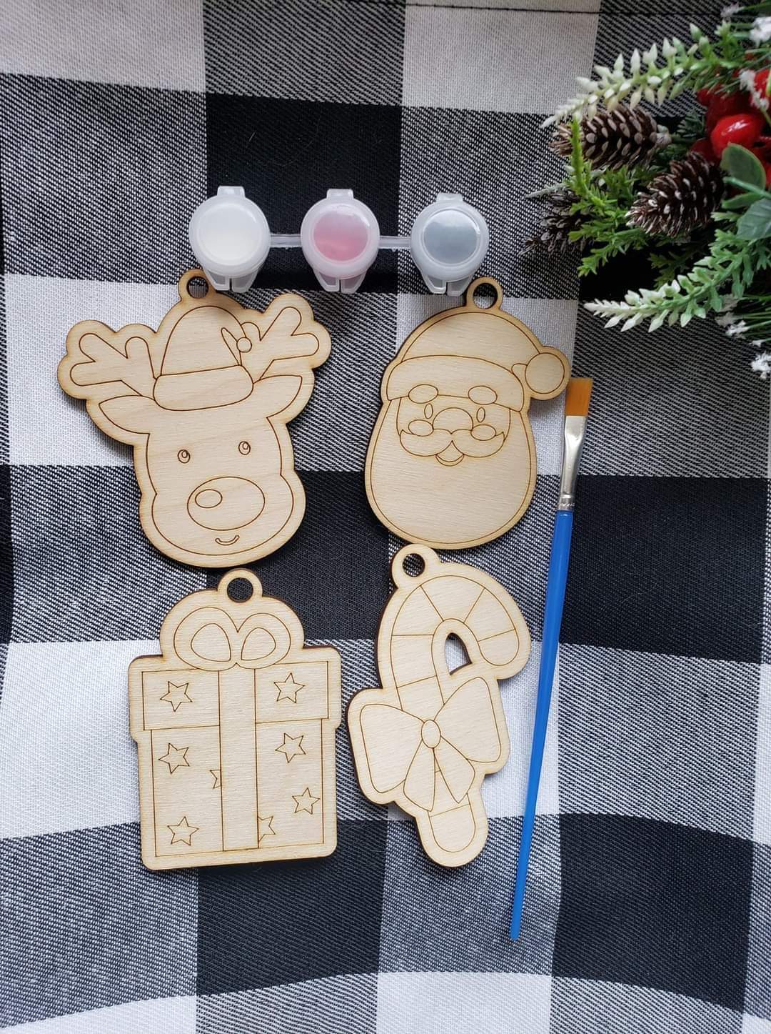 Kids Paint Kit Christmas Ornament