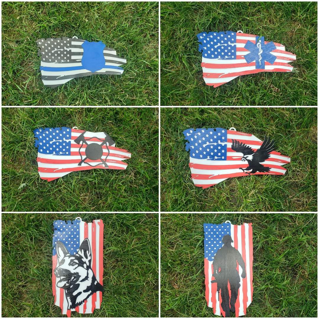 Distressed Flag Sign