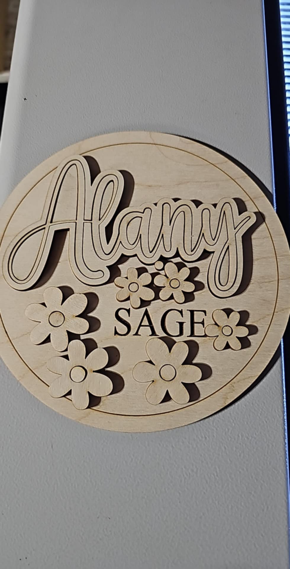 Daisy Baby Announcement Personalized