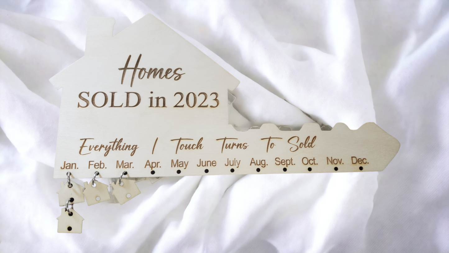 Homes SOLD in personalized year