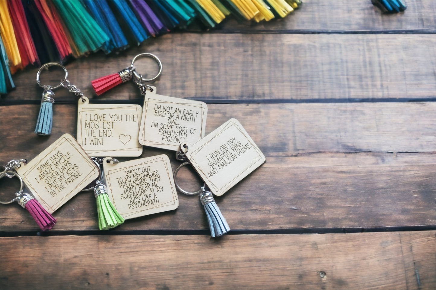 Sarcastic Mom Keychains