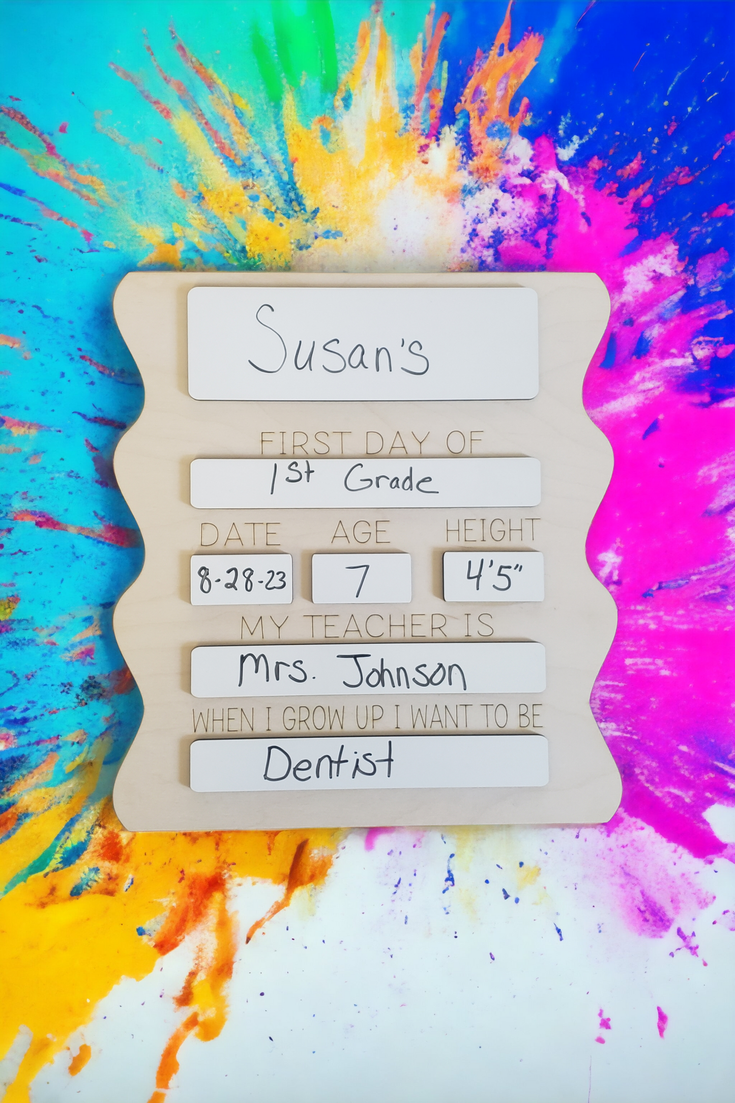 Back to school board