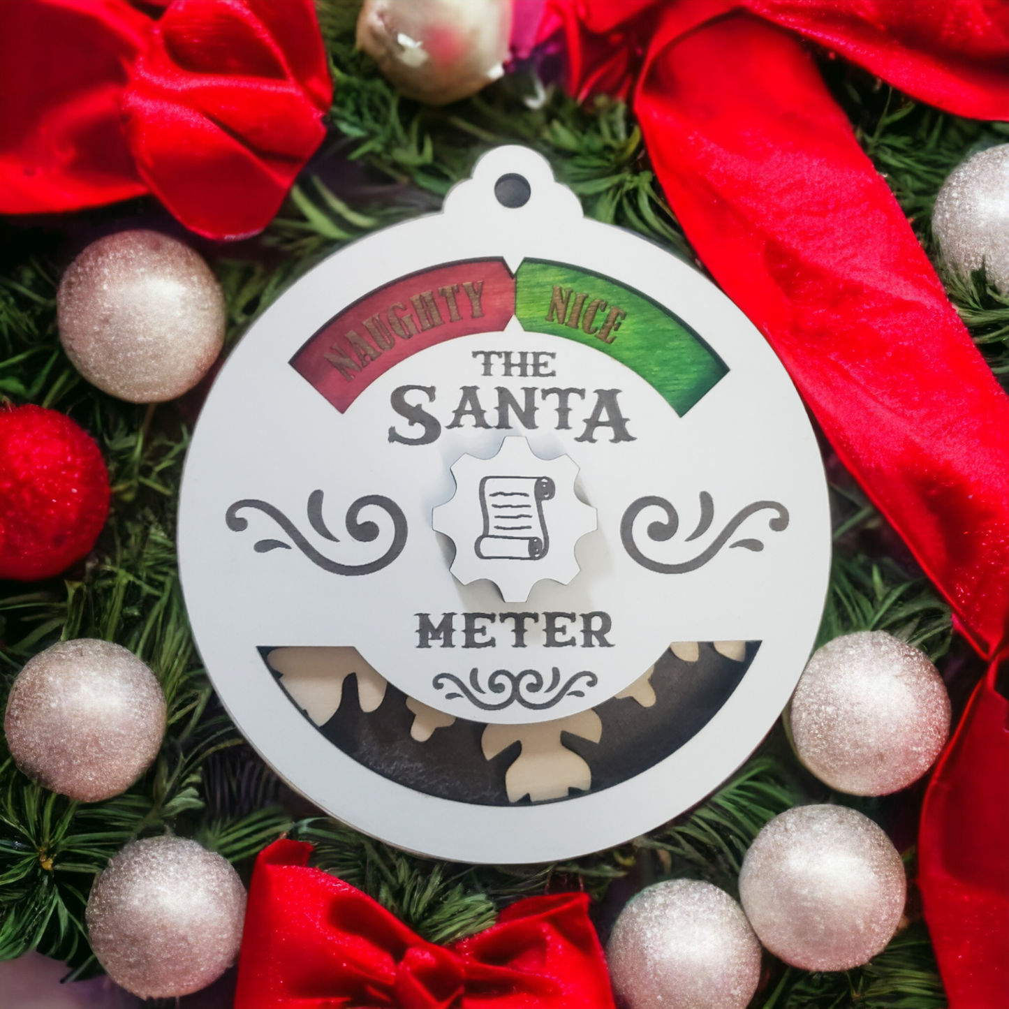 Santa Meter Christmas Ornament Naughty or Nice