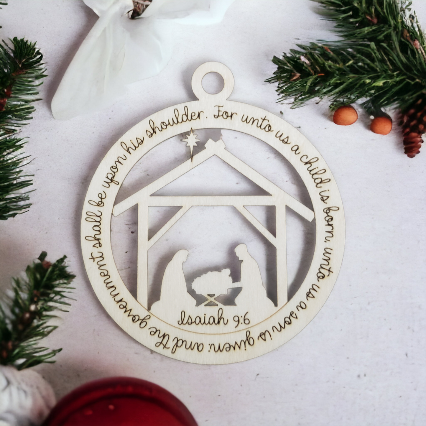 Nativity Scene Christmas Ornament