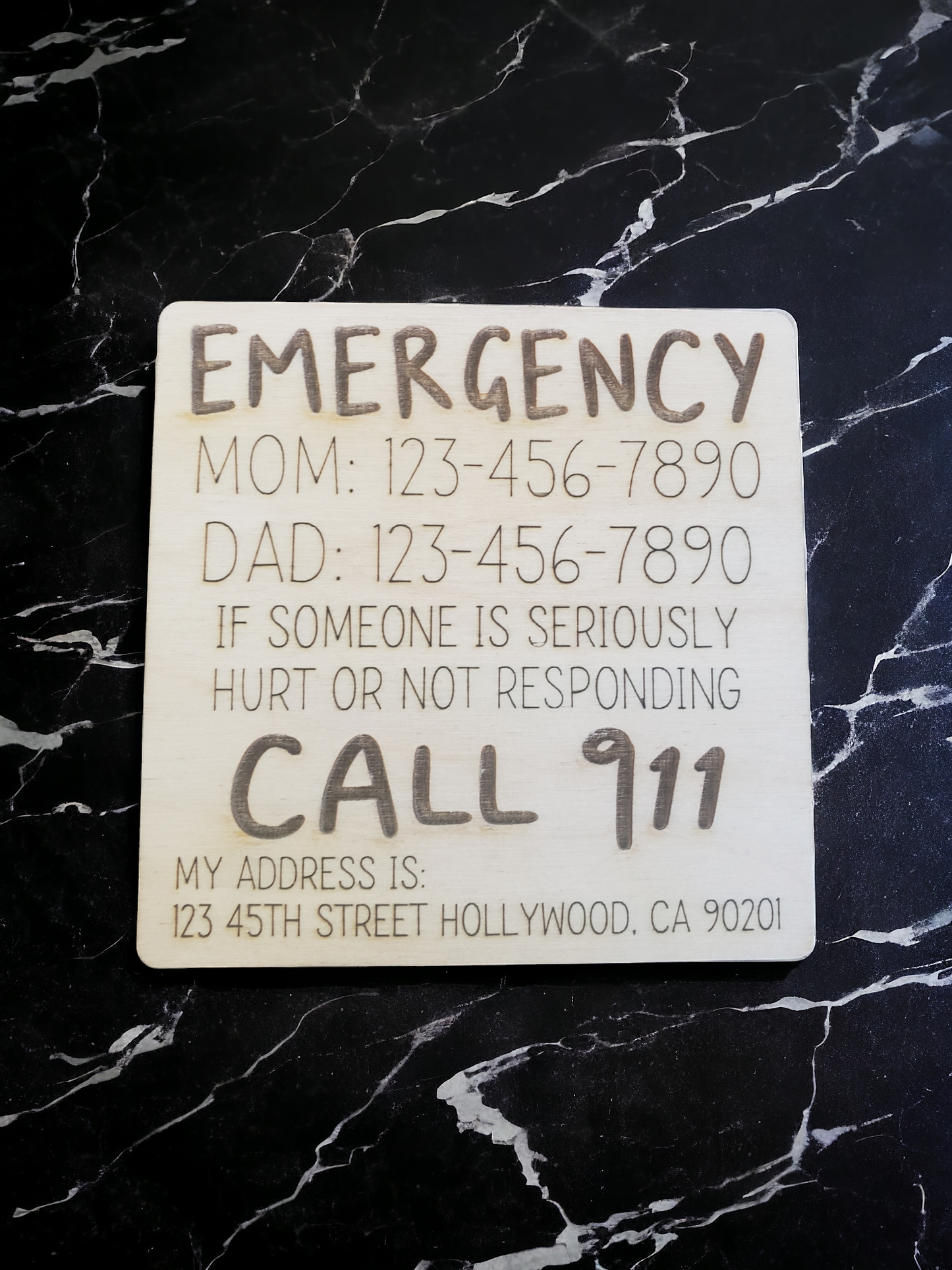 Emergency Magnet Personalized