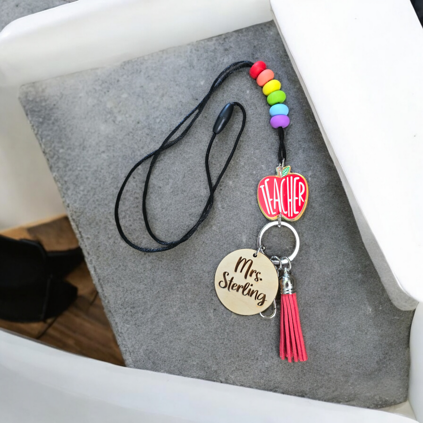 Personalized Teacher lanyard