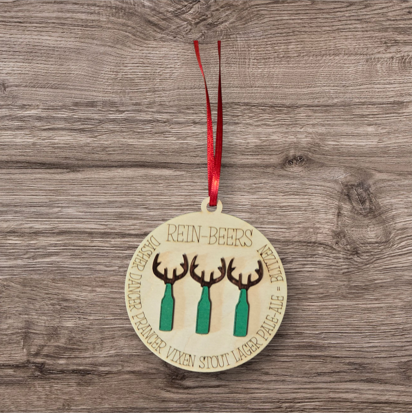 Rein-Beer Christmas Ornament