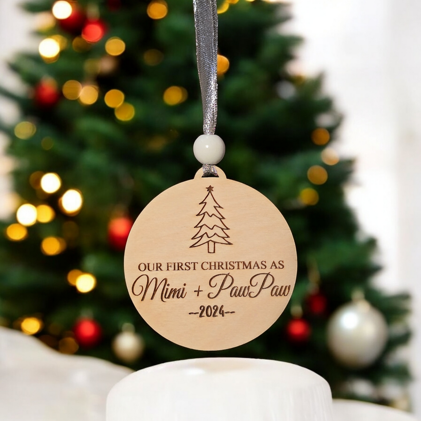 Our First Christmas as Personalized name 2024 Max of 2 names