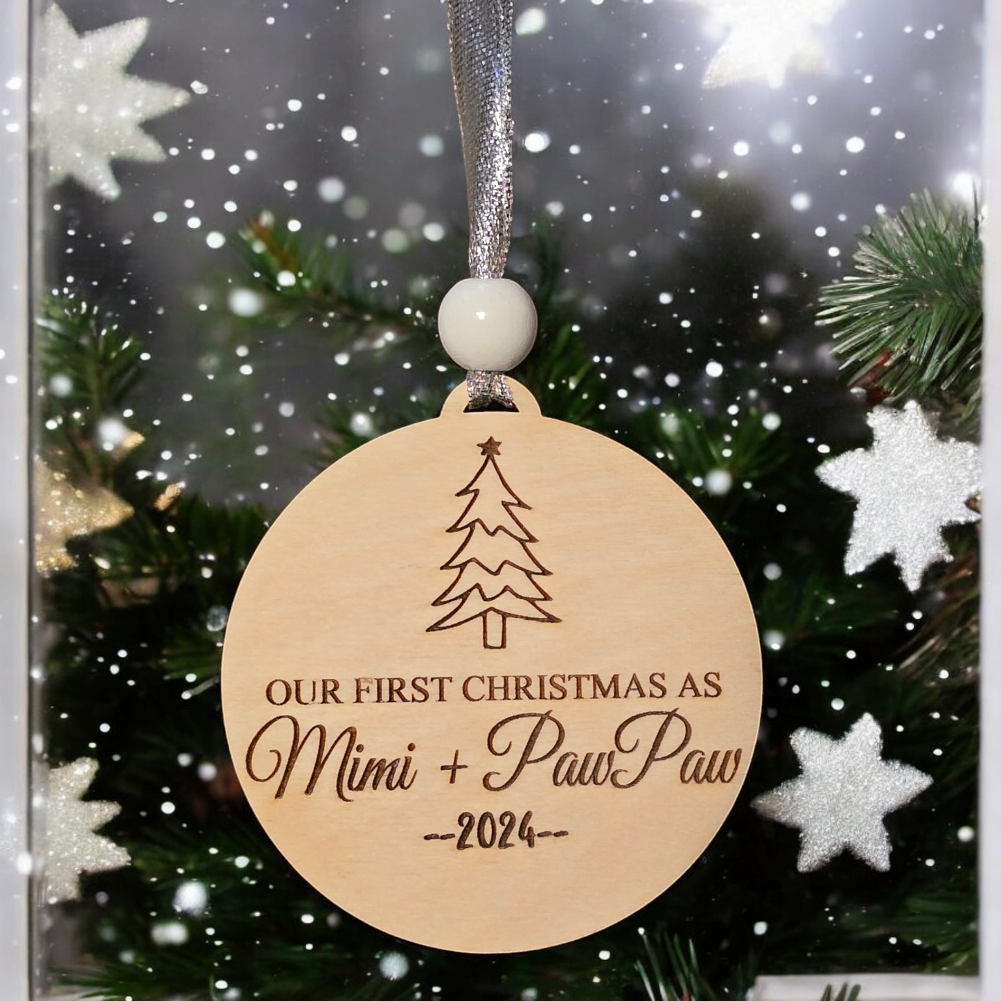 Our First Christmas as Personalized name 2024 Max of 2 names