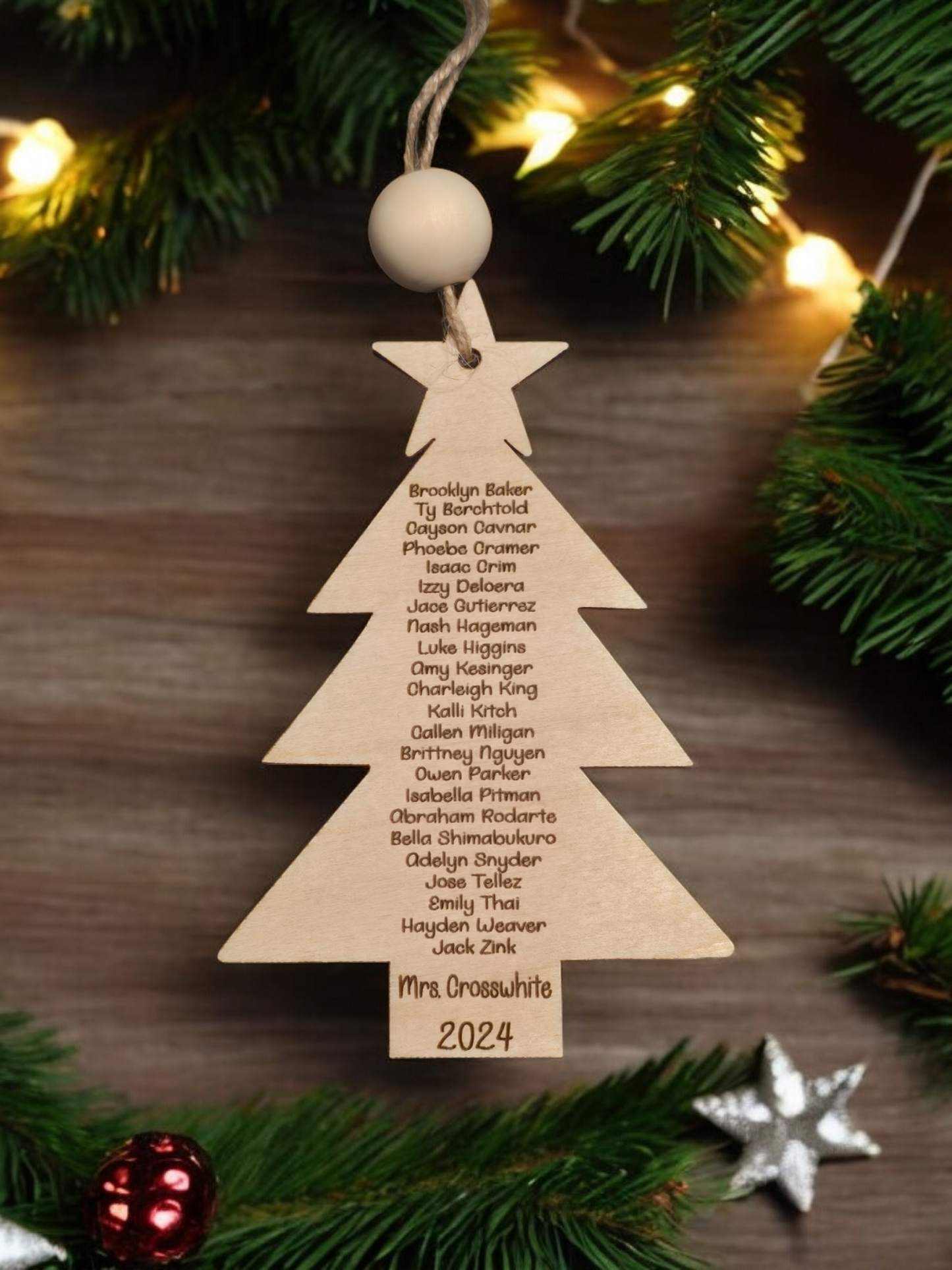 Student name tree personalized