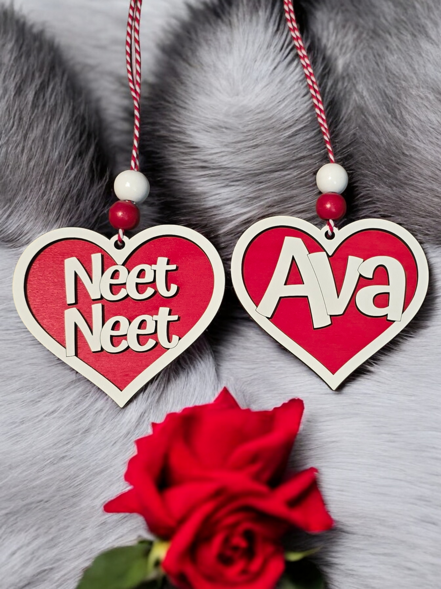 Valentine's Day Heart Ornament Personalized